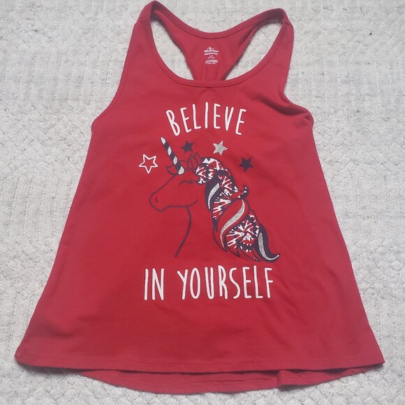 ✨ Way to Celebrate “Believe in Yourself” Unicorn Tank – Girls L (10/12) ✨ - Picture 2 of 7